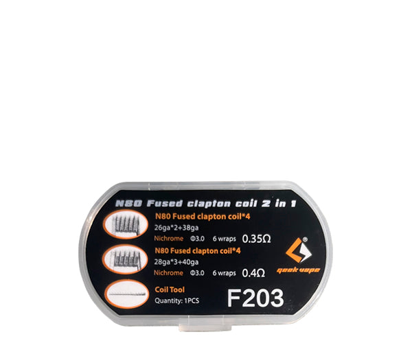 RESISTENCIAS GEEKVAPE N80 FUSED CLAPTON 2 IN 1 Dripster RESISTENCIAS GEEKVAPE N80 FUSED CLAPTON 2 IN 1 Dripster
