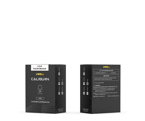 CARTUCHOS POD UWELL CALIBURN A3/AK3 (PACK x4)